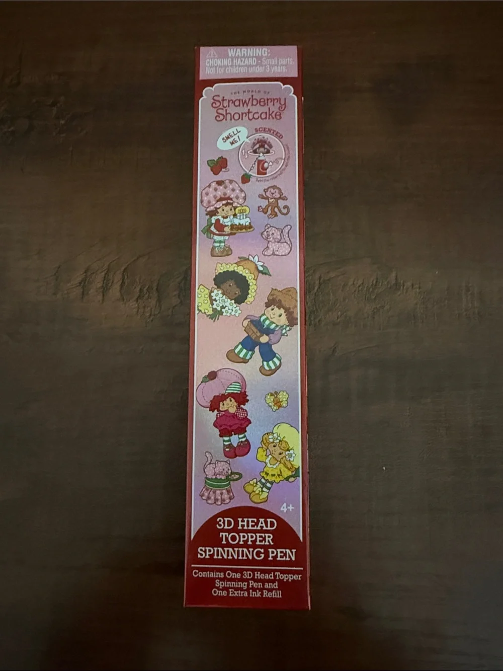Strawberry Shortcake & Friends 3D Head Topper Scented Spin Pen *1 Mystery Pen